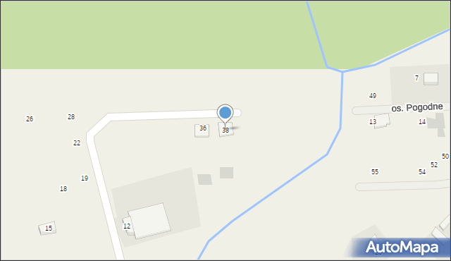 Kaliska, Osiedle Miłe, 38, mapa Kaliska