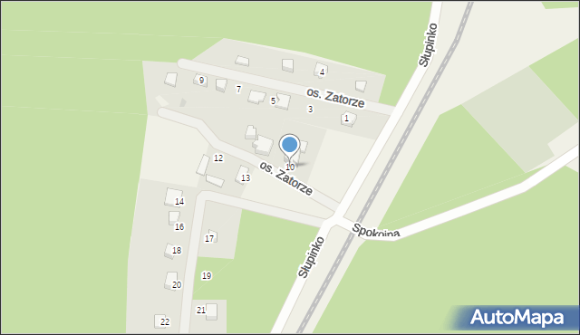 Kalisz, Osiedle Zatorze, 10, mapa Kalisza