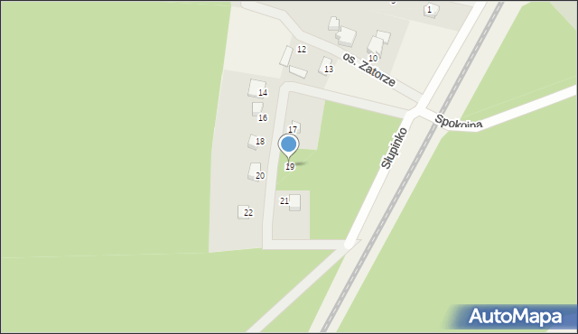 Kalisz, Osiedle Zatorze, 19, mapa Kalisza