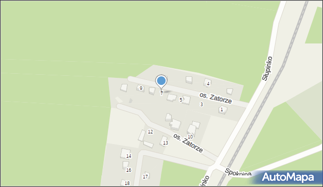 Kalisz, Osiedle Zatorze, 7, mapa Kalisza