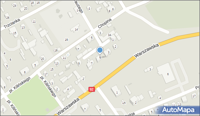 Kałuszyn, Osiedlowa, 5, mapa Kałuszyn