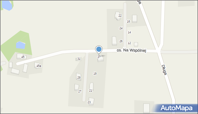 Kamienica Szlachecka, Osiedle Na Wspólnej, 17, mapa Kamienica Szlachecka