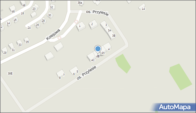 Kamieniec Ząbkowicki, Osiedle Przylesie, 4B, mapa Kamieniec Ząbkowicki