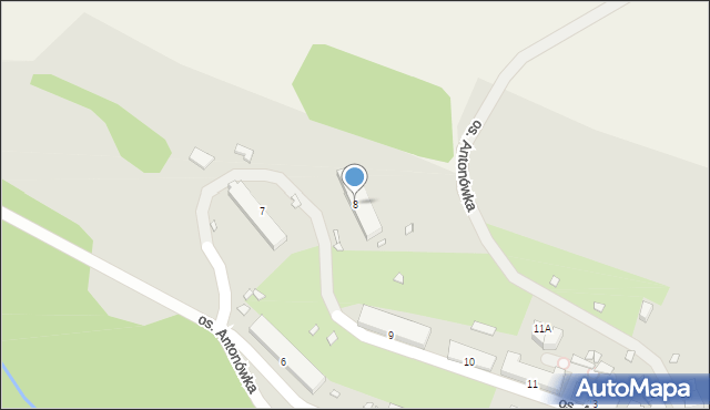 Kamienna Góra, Osiedle Antonówka, 8, mapa Kamienna Góra
