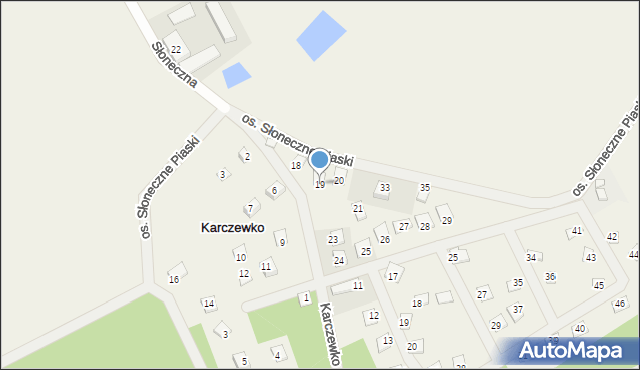 Karczewko, Osiedle Słoneczne Piaski, 19, mapa Karczewko