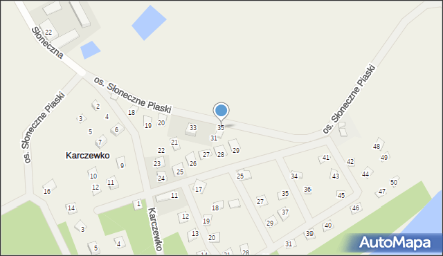 Karczewko, Osiedle Słoneczne Piaski, 35, mapa Karczewko