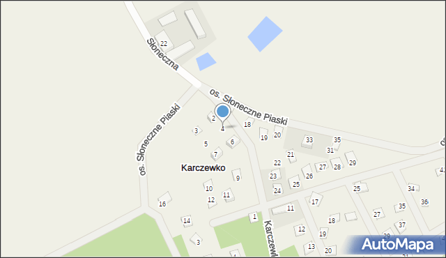 Karczewko, Osiedle Słoneczne Piaski, 4, mapa Karczewko