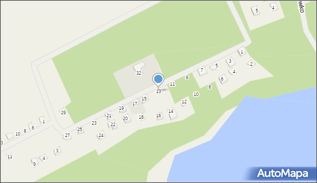 Karczewko, Osiedle Słoneczny Brzeg, 13, mapa Karczewko