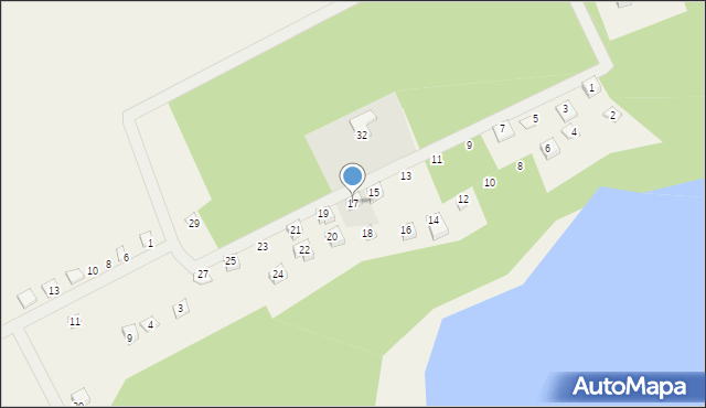 Karczewko, Osiedle Słoneczny Brzeg, 17, mapa Karczewko