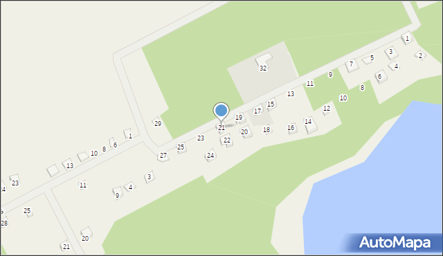 Karczewko, Osiedle Słoneczny Brzeg, 21, mapa Karczewko