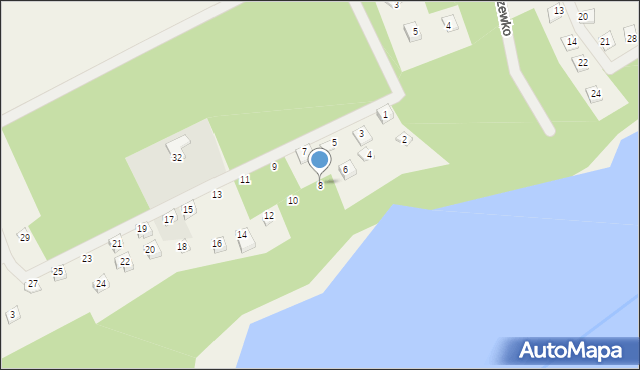 Karczewko, Osiedle Słoneczny Brzeg, 8, mapa Karczewko