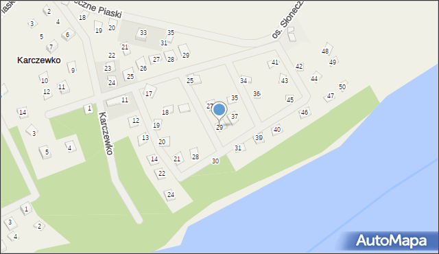 Karczewko, Osiedle Słoneczny Jar, 29, mapa Karczewko