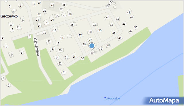 Karczewko, Osiedle Słoneczny Jar, 31, mapa Karczewko