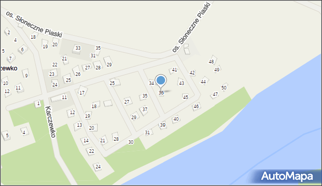 Karczewko, Osiedle Słoneczny Jar, 36, mapa Karczewko