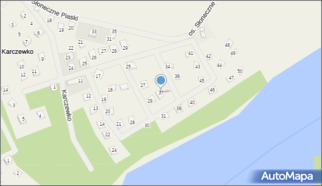 Karczewko, Osiedle Słoneczny Jar, 37, mapa Karczewko