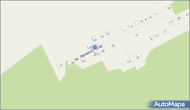 Karczewko, Osiedle Słoneczny Las, 31, mapa Karczewko