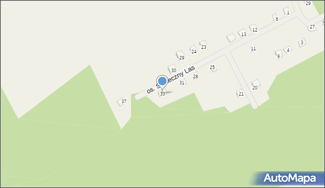 Karczewko, Osiedle Słoneczny Las, 33, mapa Karczewko