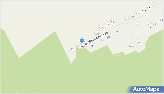 Karczewko, Osiedle Słoneczny Las, 35, mapa Karczewko