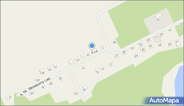 Karczewko, Osiedle Słoneczny Las, 8, mapa Karczewko