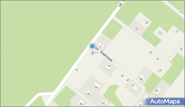 Karczewko, Osiedle Sosnowe, 38, mapa Karczewko