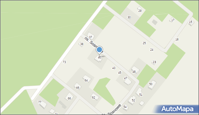 Karczewko, Osiedle Sosnowe, 40, mapa Karczewko