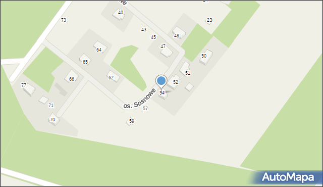 Karczewko, Osiedle Sosnowe, 54, mapa Karczewko