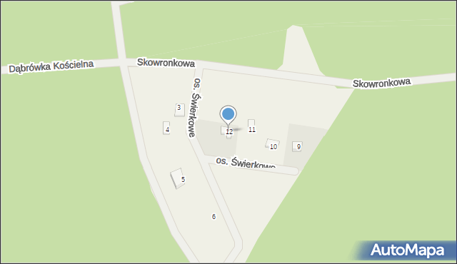 Karczewko, Osiedle Świerkowe, 12, mapa Karczewko