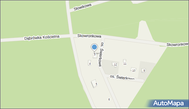 Karczewko, Osiedle Świerkowe, 3, mapa Karczewko