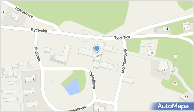 Karniowice, Osiedlowa, 10, mapa Karniowice