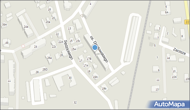 Kartuzy, Osiedle Derdowskiego Hieronima, 3, mapa Kartuzy