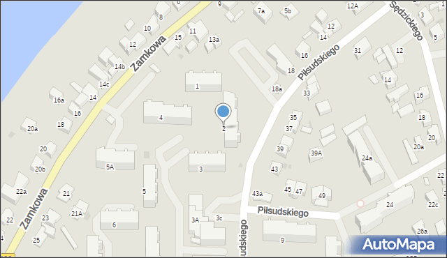 Kartuzy, Osiedle Wybickiego Józefa, gen., 2, mapa Kartuzy