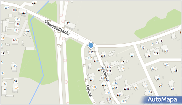 Katowice, Oswobodzenia, 130, mapa Katowic