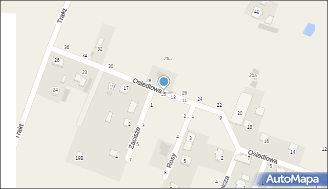 Kazuń-Bielany, Osiedlowa, 15, mapa Kazuń-Bielany