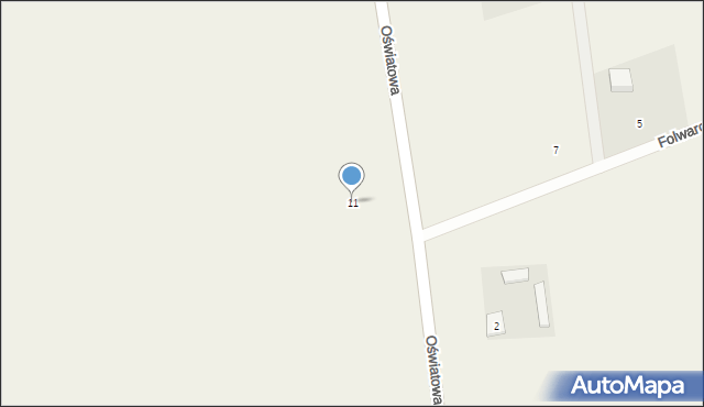 Kębliny, Oświatowa, 11, mapa Kębliny