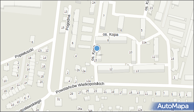 Kępno, Osiedle Kopa, 9, mapa Kępno