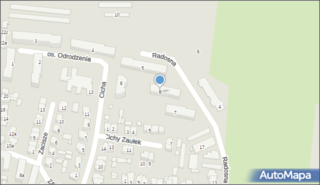 Kępno, Osiedle Odrodzenia, 6, mapa Kępno