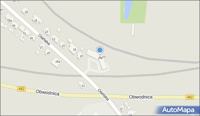 Kępno, Osińska, 16a, mapa Kępno