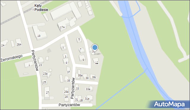 Kęty, Osiedle Wrzosowe, 11, mapa Kęty