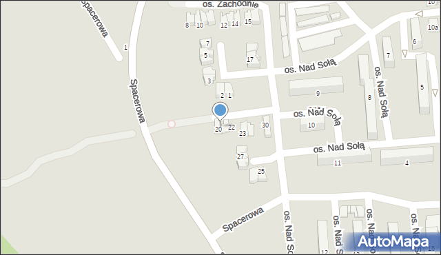 Kęty, Osiedle Zachodnie, 21, mapa Kęty