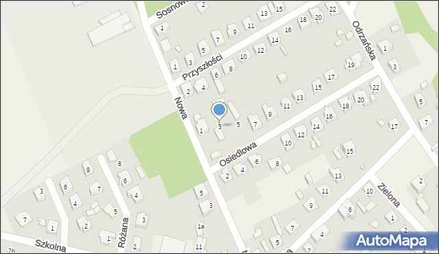 Kiełcz, Osiedlowa, 3, mapa Kiełcz