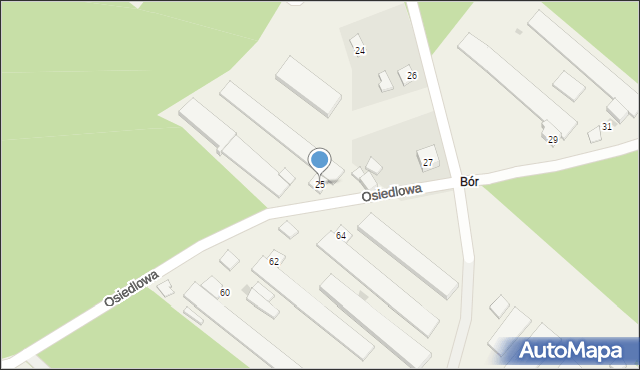 Kiełpino, Osiedlowa, 25, mapa Kiełpino