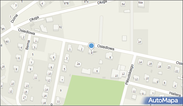 Kiełpino, Osiedlowa, 4, mapa Kiełpino