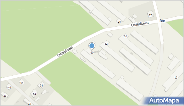 Kiełpino, Osiedlowa, 60, mapa Kiełpino