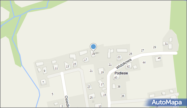 Kisielów, Osiedlowa, 19, mapa Kisielów