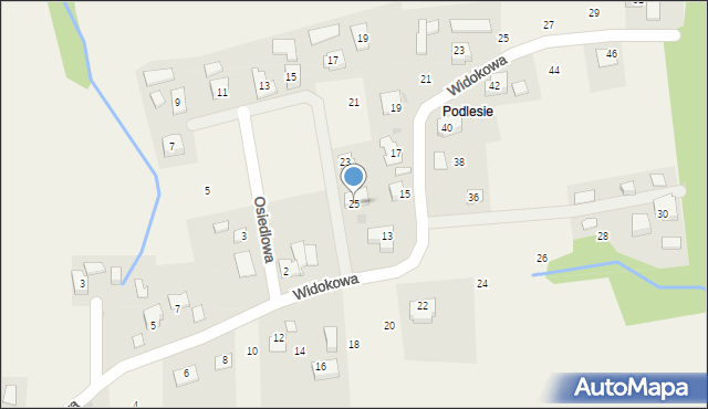 Kisielów, Osiedlowa, 25, mapa Kisielów
