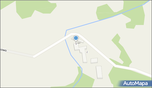 Kłączno, Osowo, 1, mapa Kłączno