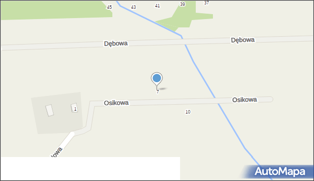 Klepaczka, Osikowa, 7, mapa Klepaczka