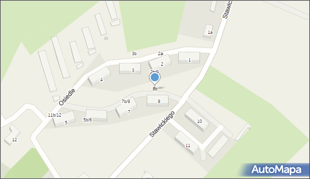 Kleszczewo Kościerskie, Osiedle, 8b, mapa Kleszczewo Kościerskie