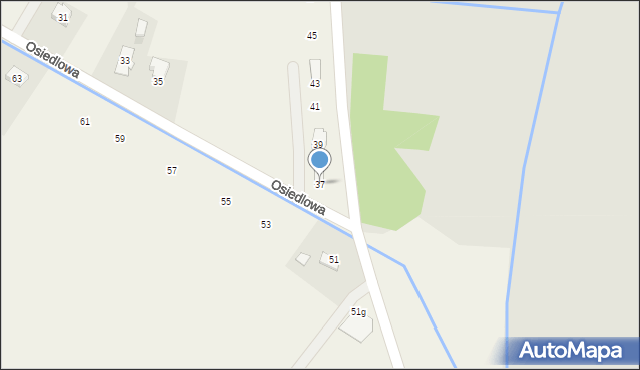 Klimkówka, Osiedlowa, 37, mapa Klimkówka