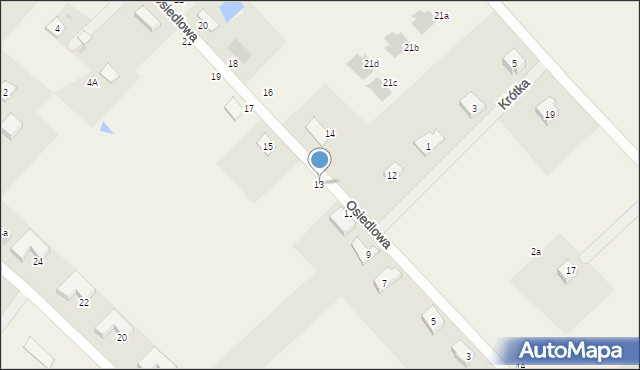 Kłodawa, Osiedlowa, 13, mapa Kłodawa